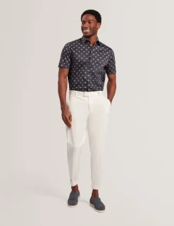Mini Floral Print Short Sleeve Shirt