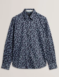 Mini Floral Stretch Cotton Regular Shirt