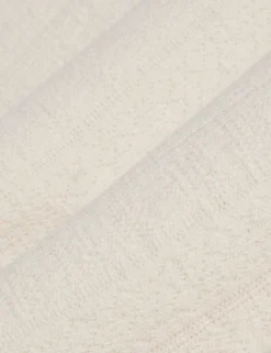 Mixed Texture Cotton Linen Knit Polo