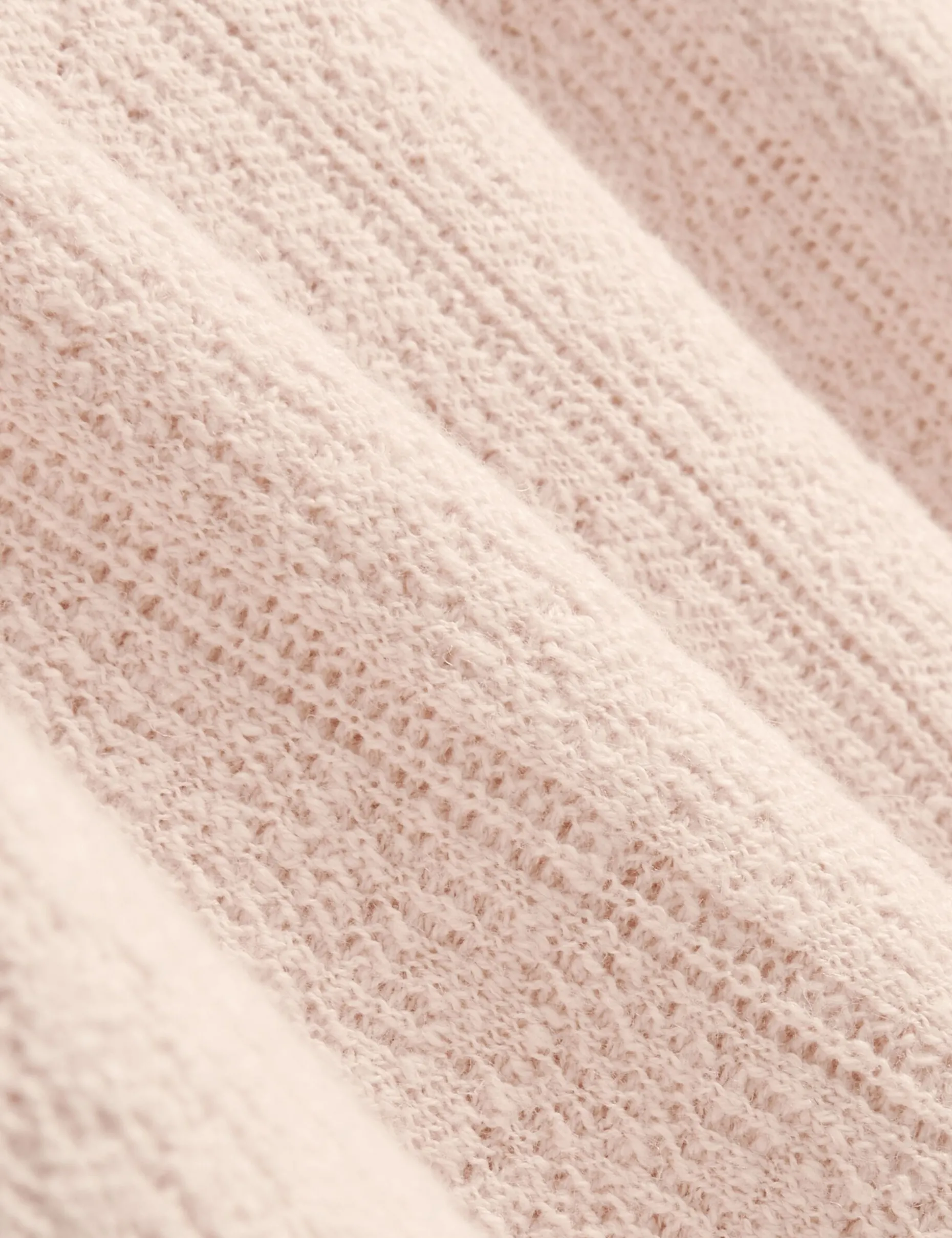 Mixed Texture Cotton Linen Knit Polo