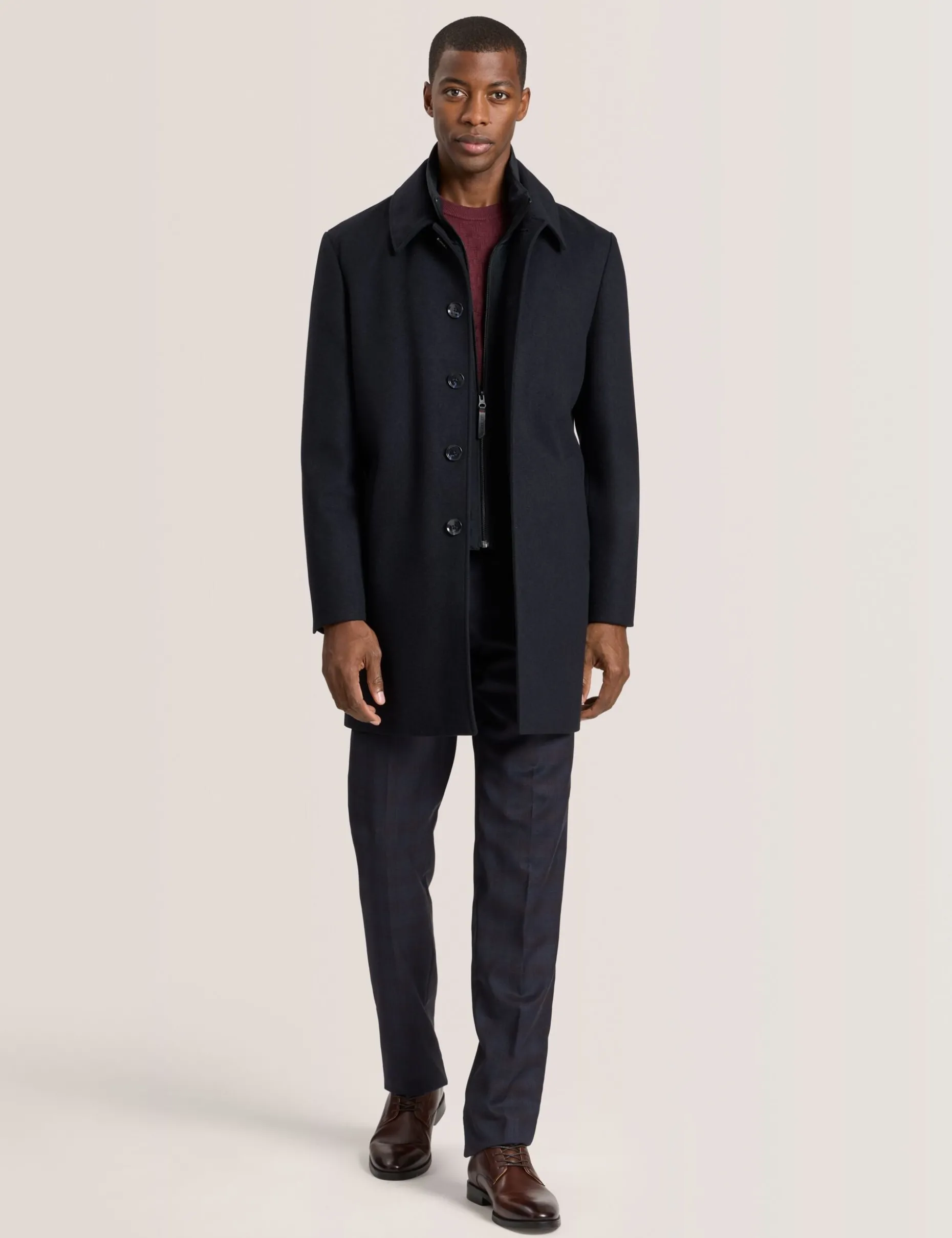 Overcoat with Bib