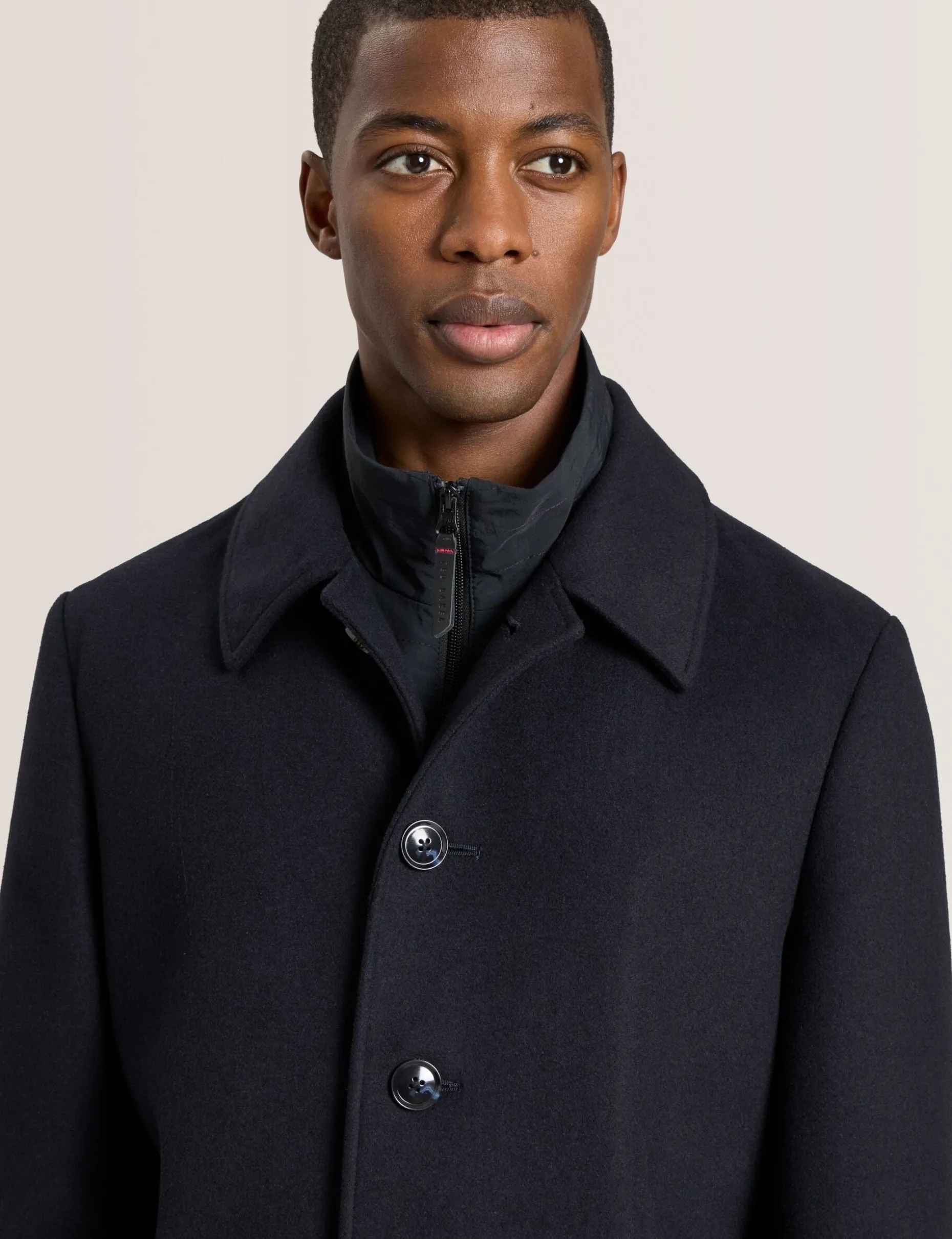 Overcoat with Bib