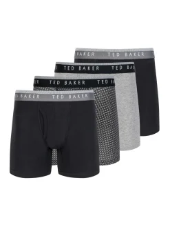 4 Pack Cotton Stretch Boxer Briefs