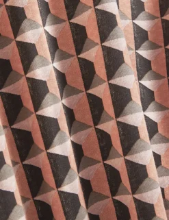 Painted Geo Print Pure Cotton T-Shirt