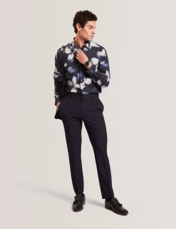 Photographic Floral Print Long Sleeve Shirt
