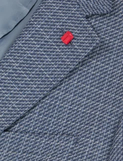 Plaid Woven Texture Tailored Blazer