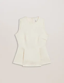 Pleated Peplum Top