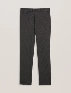 Puppytooth Check Slim Fit Pants