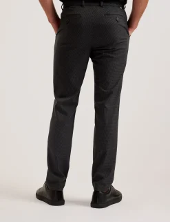 Puppytooth Check Slim Fit Pants