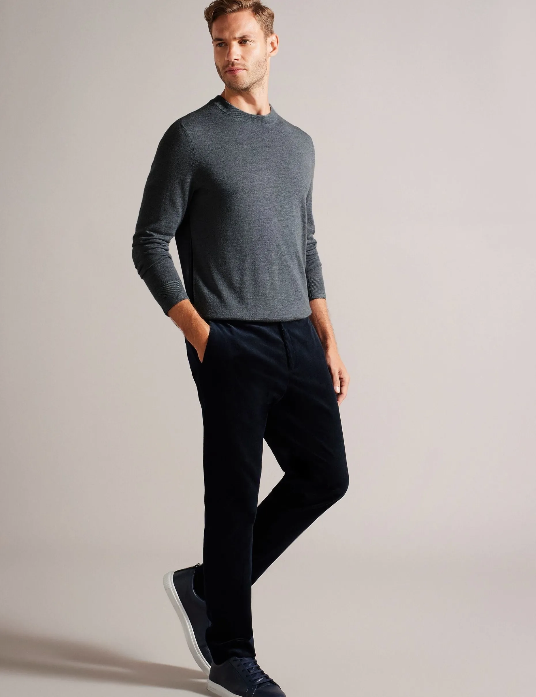 Pure Wool Crew Neck Jumper
