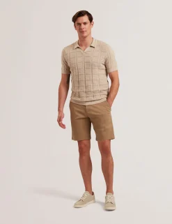 Regular Fit Cotton Blend Chino Shorts
