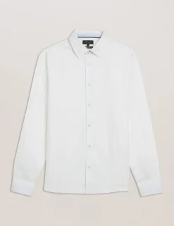 Regular Fit Cotton Linen Long Sleeve Shirt
