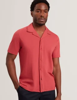 Relaxed Cotton Linen Button-Through Shirt