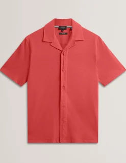 Relaxed Cotton Linen Button-Through Shirt