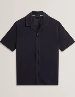 Relaxed Cotton Linen Button-Through Shirt