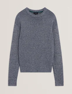 Relaxed Fit Twist Weave Knitted Sweater