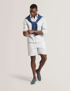 Relaxed Grindle Texture Long Sleeve Shirt