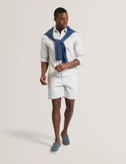 Relaxed Grindle Texture Pull-On Shorts