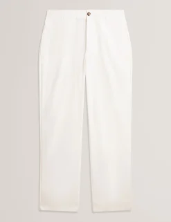 Relaxed Linen Blend Elasticated Trousers