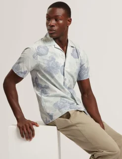 Relaxed Shaded Floral Short Sleeve Shirt
