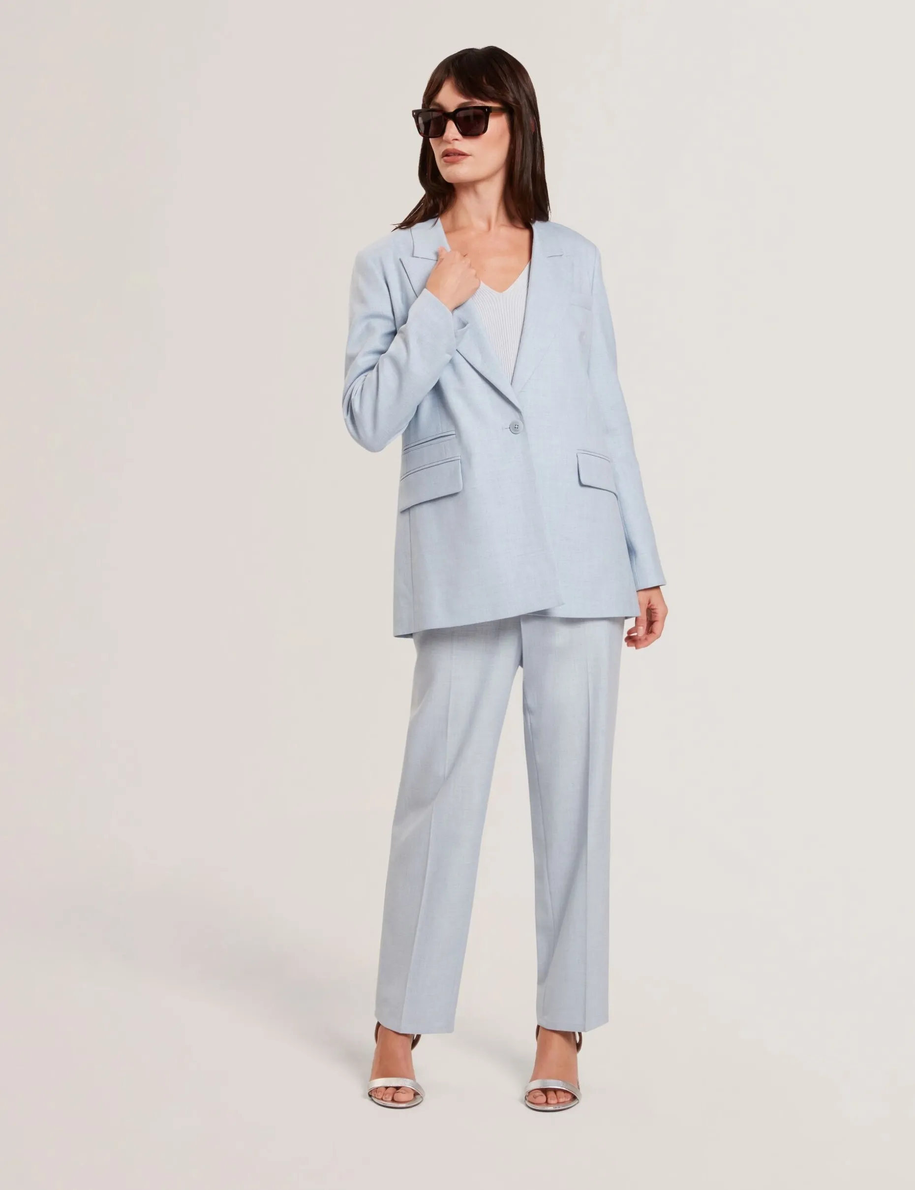 Relaxed Tailored Single Breasted Blazer