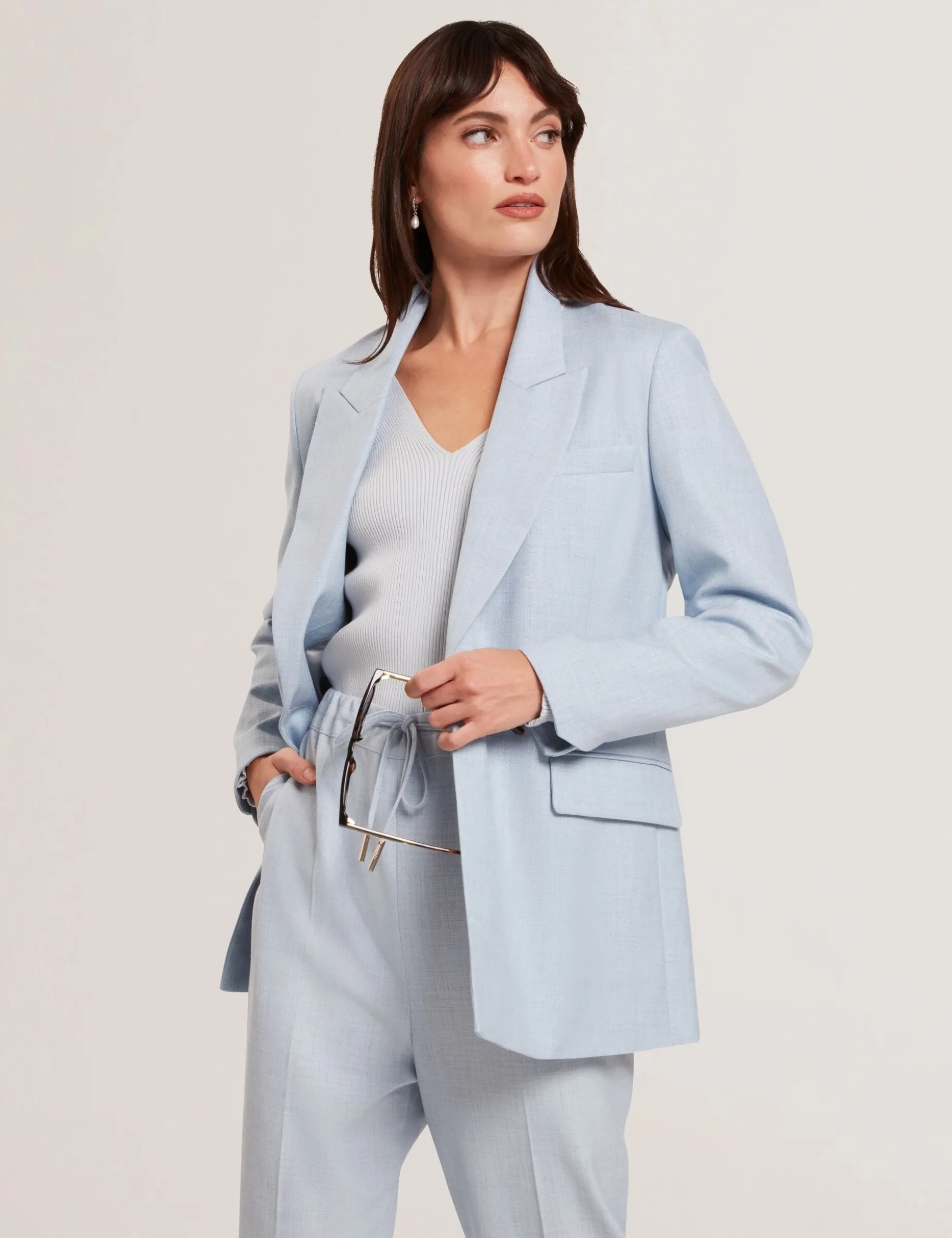 Relaxed Tailored Single Breasted Blazer