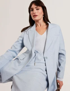 Relaxed Tailored Single Breasted Blazer