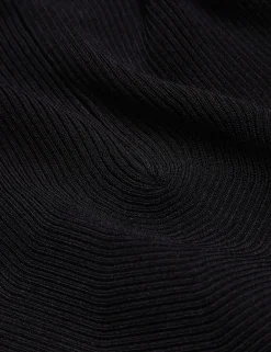 Ribbed Knit Cropped Bolero Cardigan