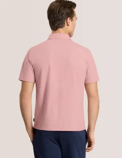 Ribbed Zip Polo