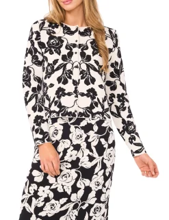 Rose Jacquard Cardigan