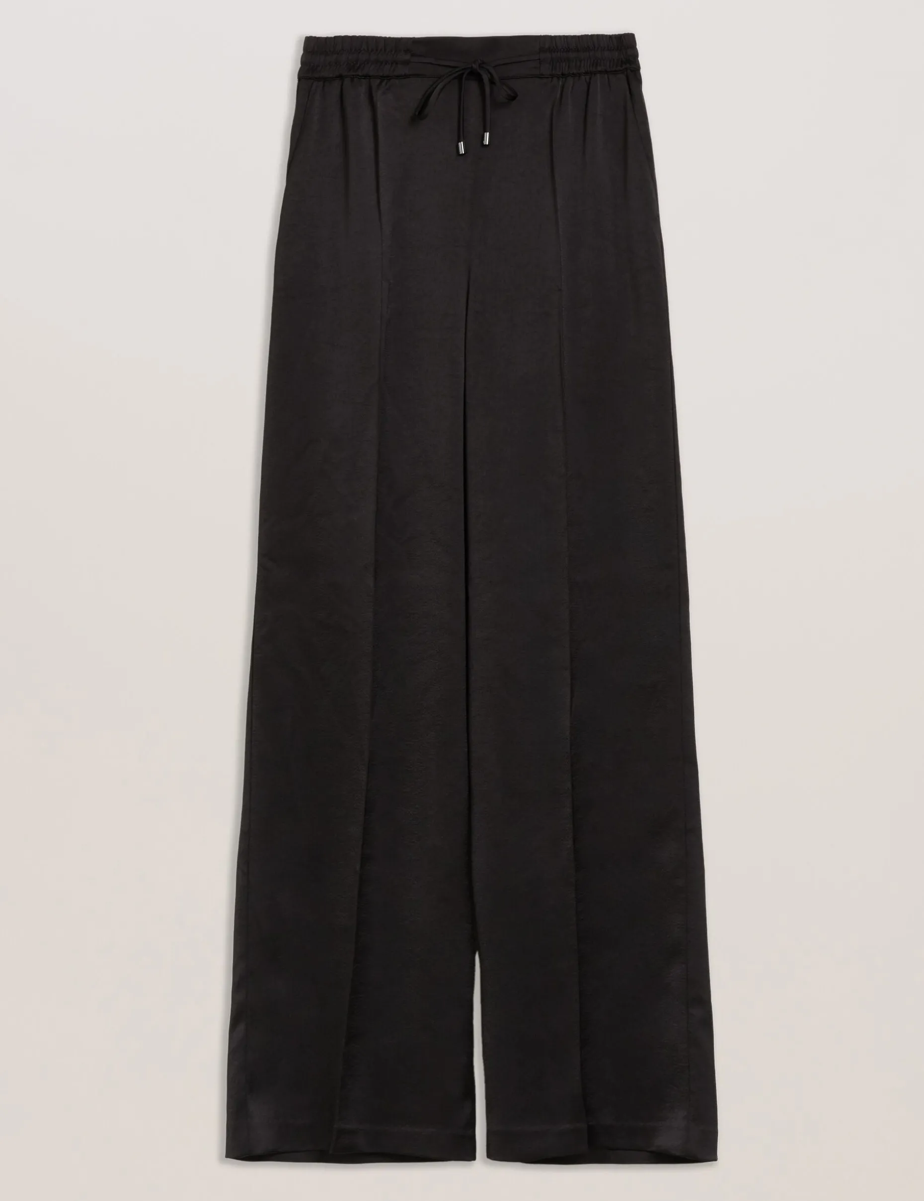 Satin Wide Leg Drawstring Joggers