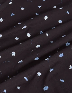 Scattered Floral Print Crew Neck T-Shirt