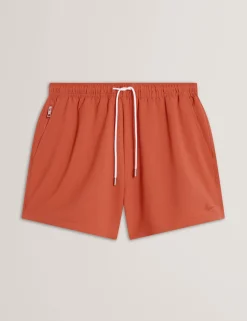 Seersucker Mid-Length Swim Shorts
