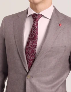 Sharkskin Wool Modern Fit Suit Jacket