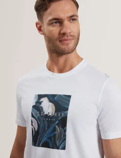 Short Sleeve Box Print Graphic T-Shirt