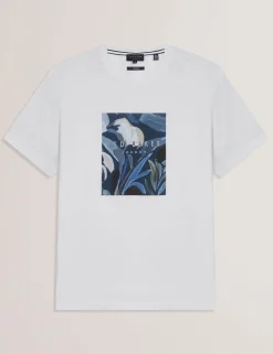 Short Sleeve Box Print Graphic T-Shirt