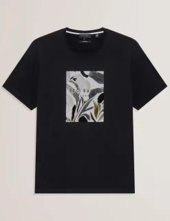 Short Sleeve Box Print Graphic T-Shirt