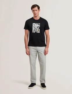 Short Sleeve Box Print Graphic T-Shirt