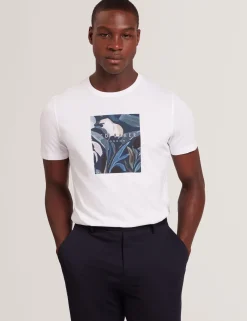 Short Sleeve Box Print Graphic T-Shirt
