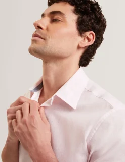 Short Sleeve Linen Cotton Woven Shirt