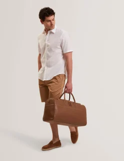 Short Sleeve Linen Cotton Woven Shirt