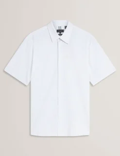 Short Sleeve Regular Geo Print Shirt