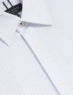 Short Sleeve Regular Geo Print Shirt