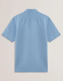 Short Sleeve Regular Linen Woven Shirt