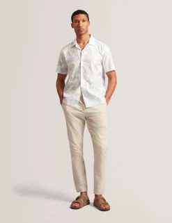Short Sleeve Relaxed Floral Print Shirt