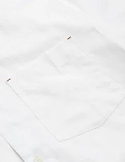 Short Sleeve Textured Linen Cotton Shirt