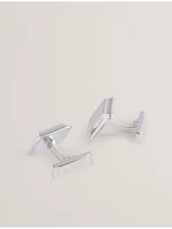Silver Branded Cufflinks