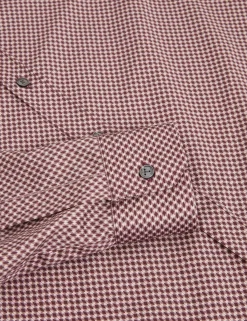 Slim Fit Micro Geometric Print Shirt