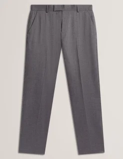 Slim Fit Stretch Cotton Twill Smart Pants