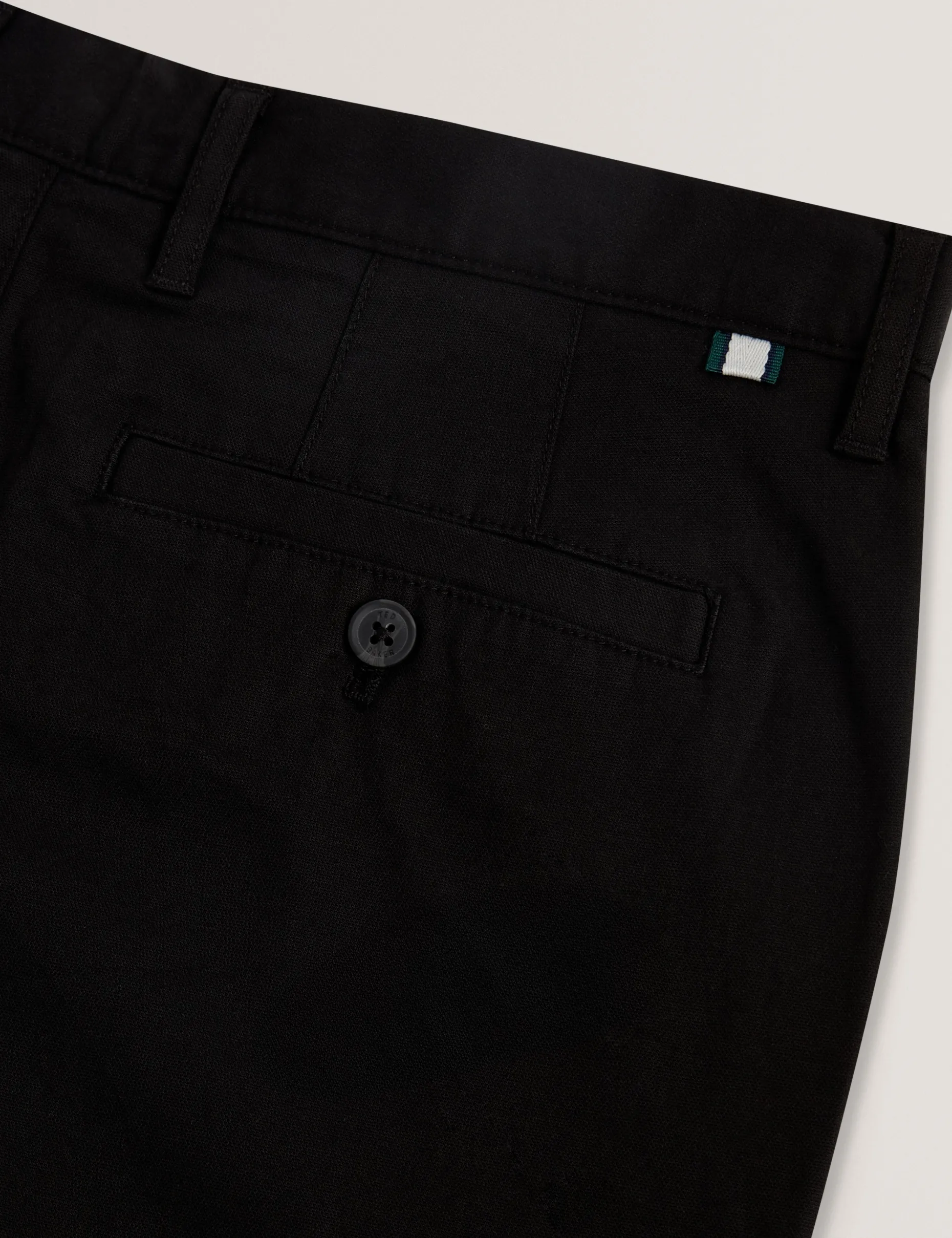 Slim Fit Textured Cotton Blend Chinos